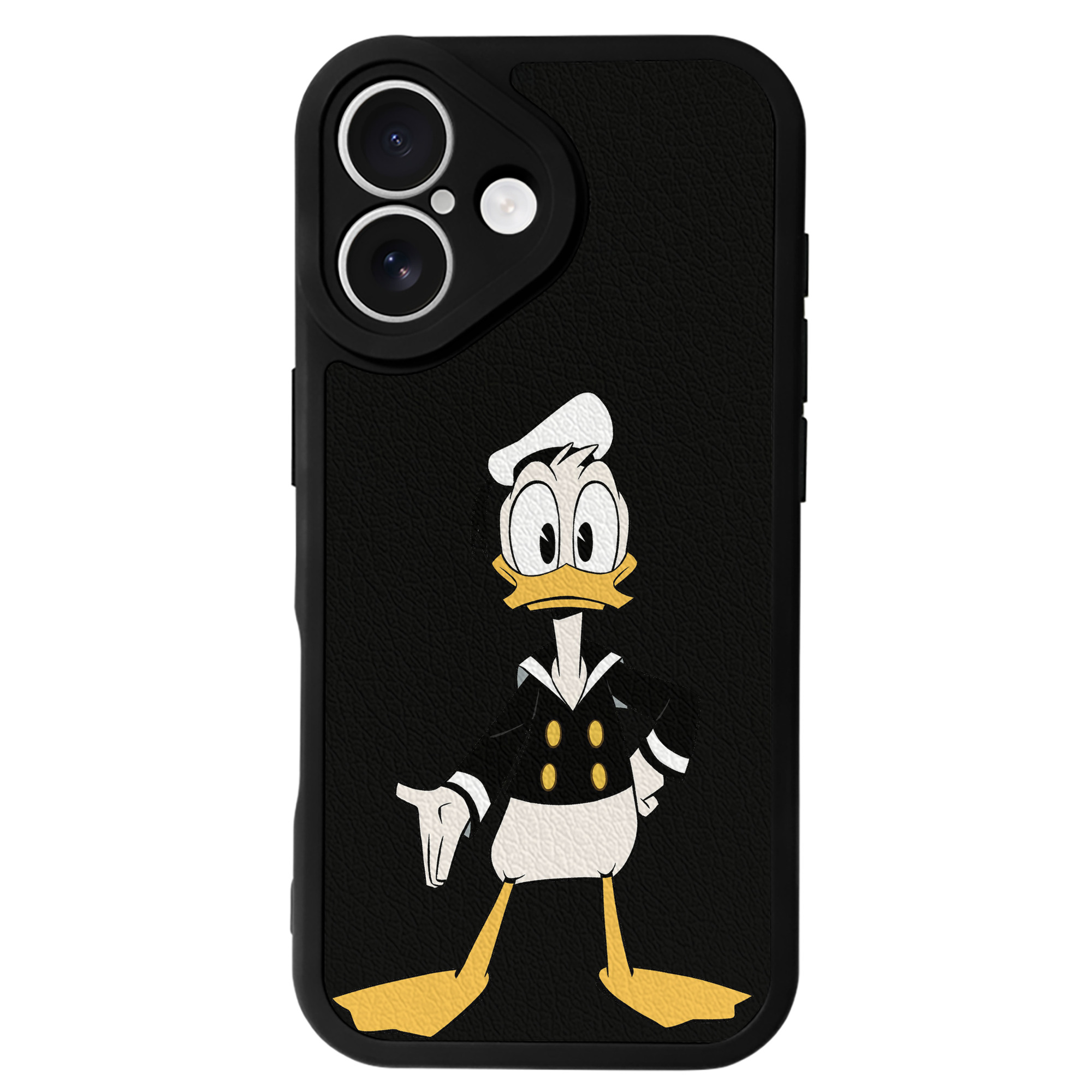（画像用） ミッキーマウス Mickey Mouse 【iPhone 16シリーズ対応】シリコンスマホケース（レザー調） 材質：シリコン